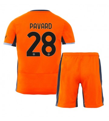 Inter Milan Benjamin Pavard #28 Kolmas Pelipaita Lasten 2023-24 Lyhyet Hihat (+ Lyhyet housut)